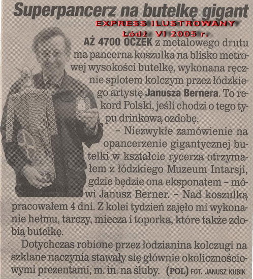 14.Express Łódzki Super pancerz na butelkę gigant VI 2005 r.