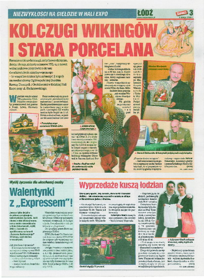 41. Express Łódzki Kolczugi wikingów i stara porcelana 9 II 2009